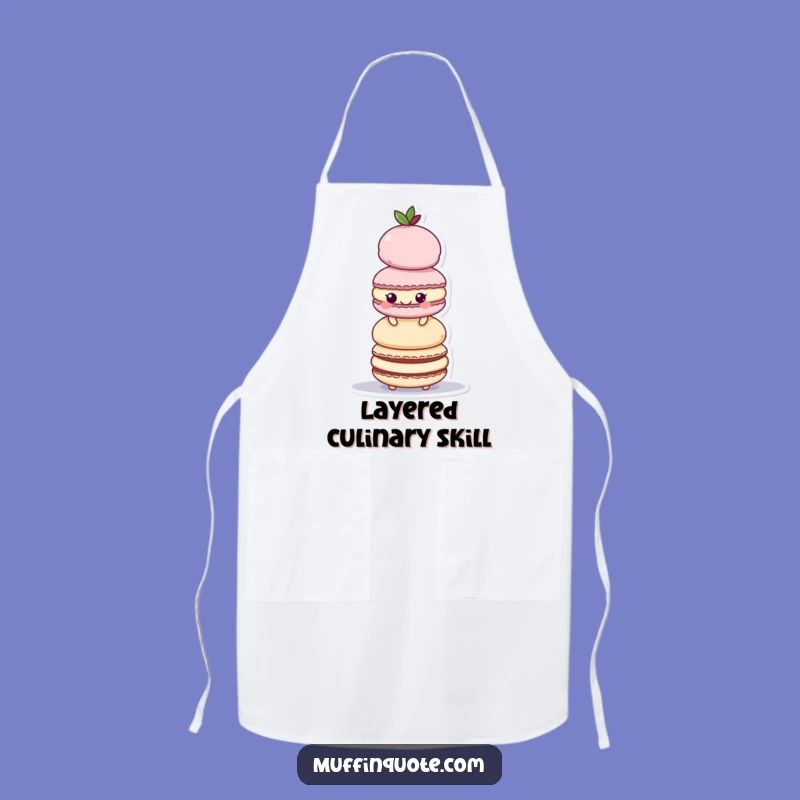 Funny Baking Apron: Macaroon Tower Creator, Perfect Funny Gift!