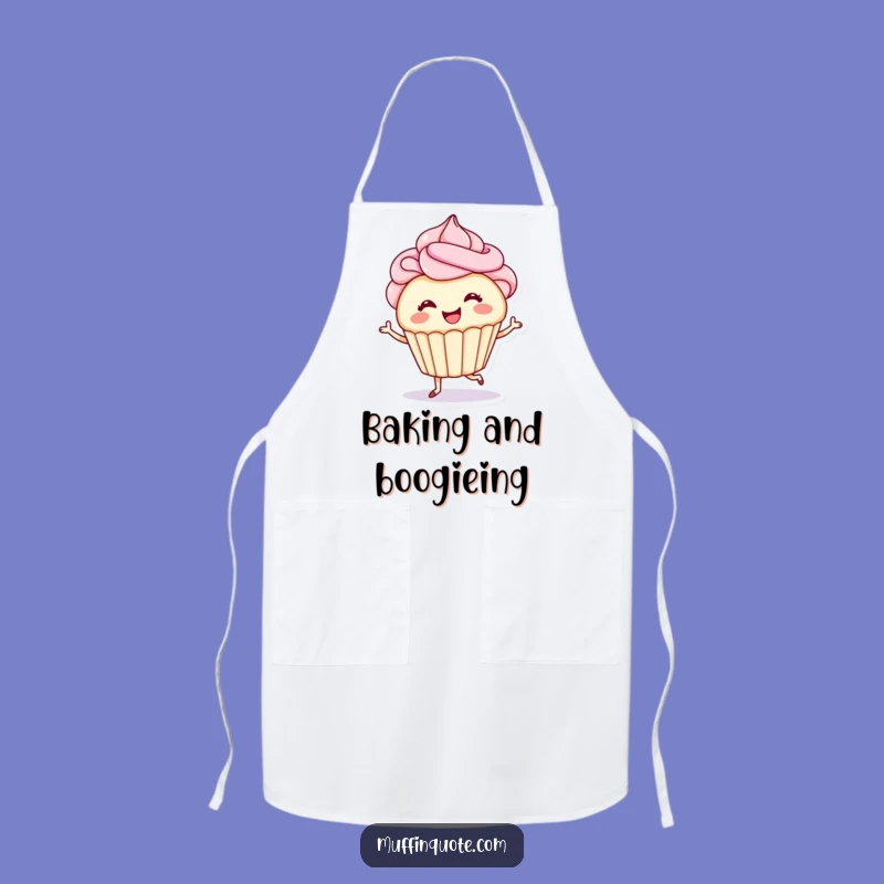 Funny Baking Apron - Tap-Dancing Cupcake for Sweet Kitchen Fun