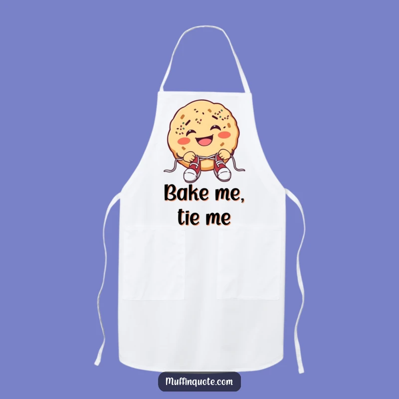 Funny Cookie Shoelace Apron: Bake and Laugh With Sweet Style!