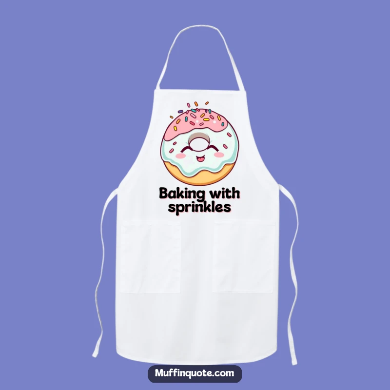 Funny Giggling Donut Apron - Hilarious Sprinkle Chef Wear for Fun