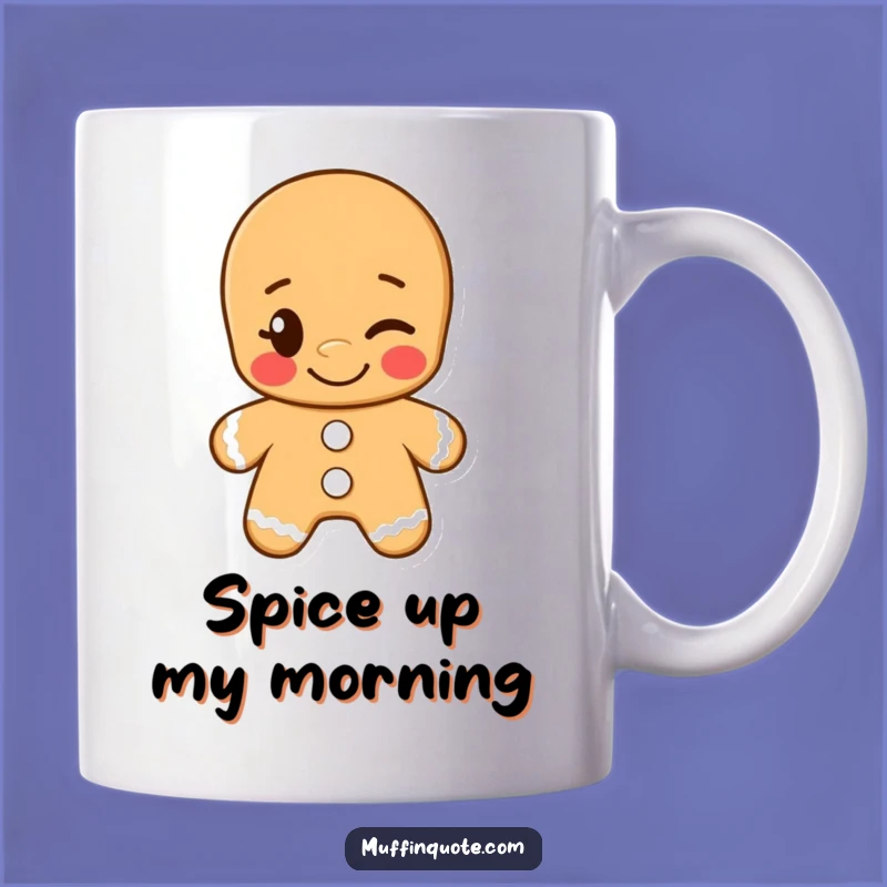Funny Gingerbread Man Wink Mug: A Cheeky and Sweet Gift for Cookie Lovers and Pranksters