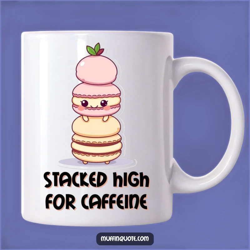 Funny Macaroon Tower Mug: Playful Stacking Treat, Perfect Funny Gift!
