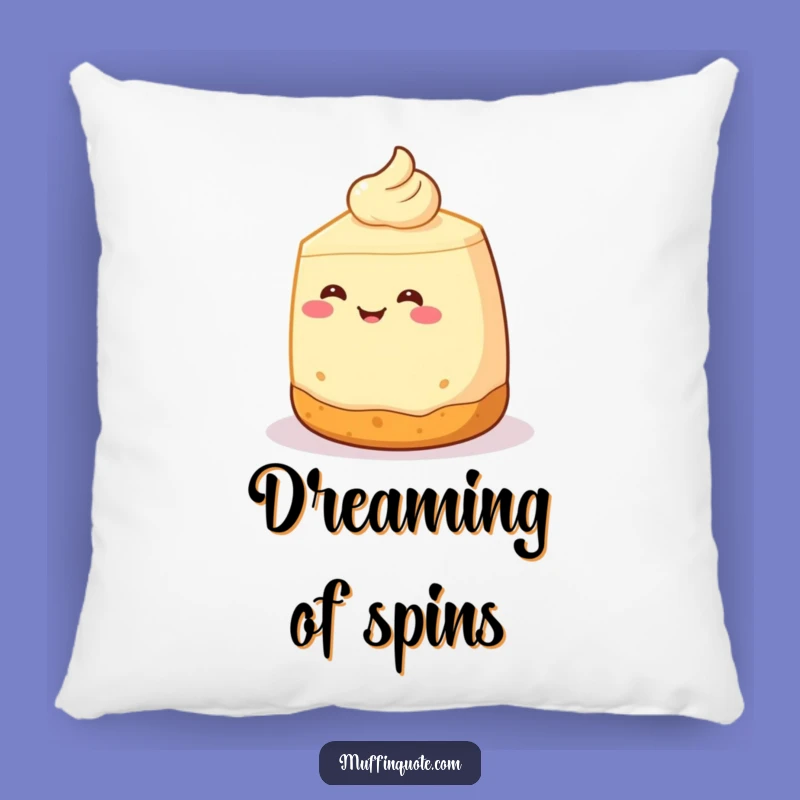 Funny Cheesecake Spin Pillow: Add Sweet Comfort and Whimsical Humor