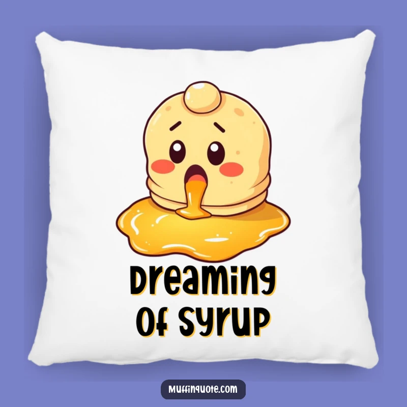 Funny Pancake Syrup Pillow: Cuddle Up with Breakfast Glee Comfort