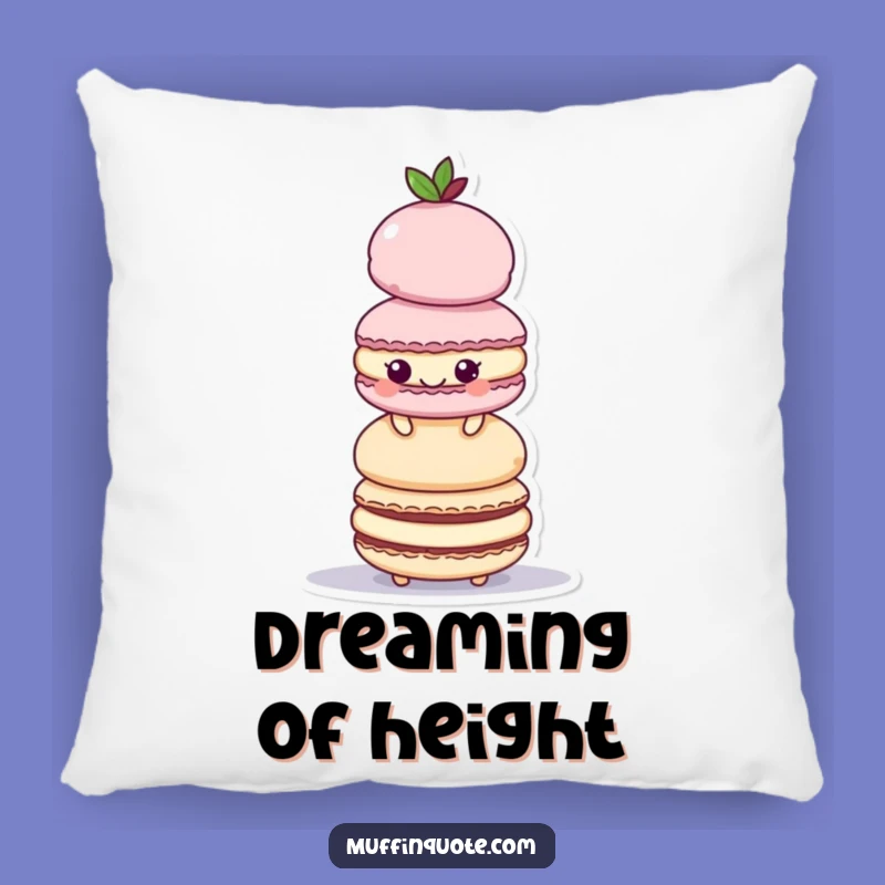 Funny Accent Pillow: Macaroon Tower Comfort, Great Funny Gift!