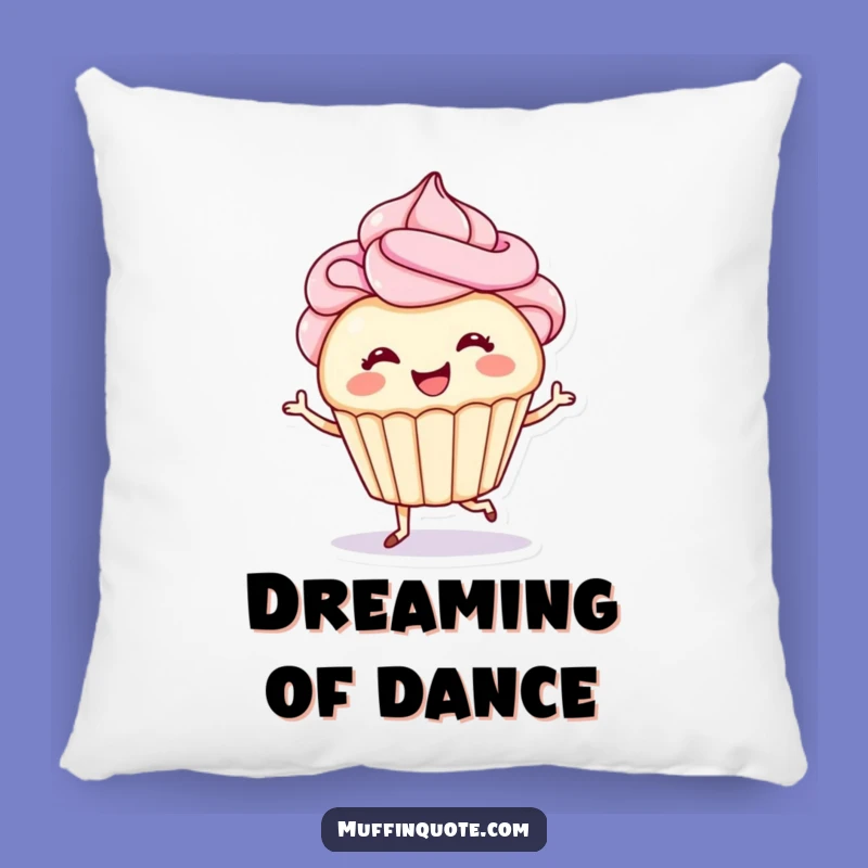 Funny Cozy Cupcake Pillow - Sweet Dreams with Tap-Dancing Fun