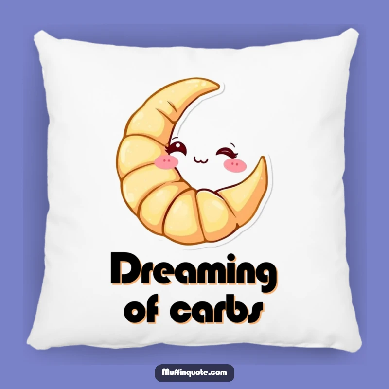 Funny Croissant Moon Pillow: Cozy Pastry Pal, Perfect Gift for Sweet Dreams