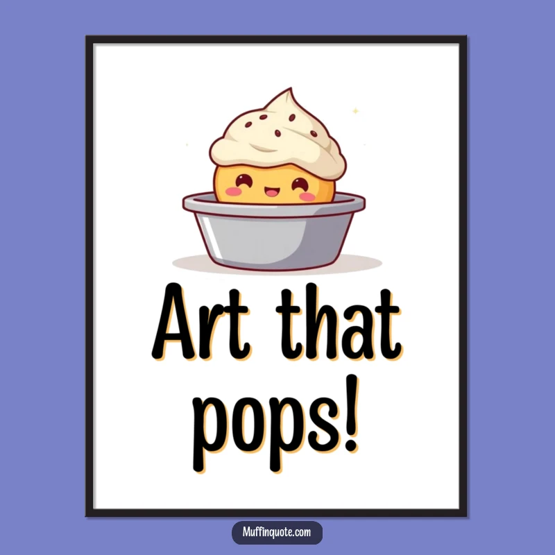 Funny Bubbly Muffin Digital Print - Instant Sweet Decor for Your Walls!