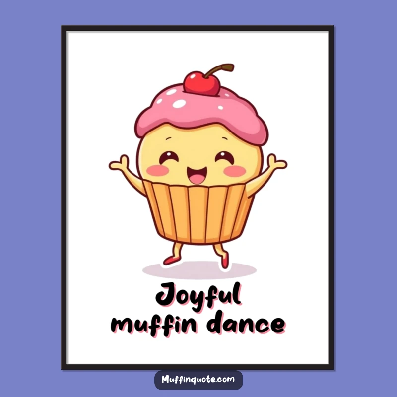 Funny Muffin Dance Digital Art - Instant Download for Sweet Decor