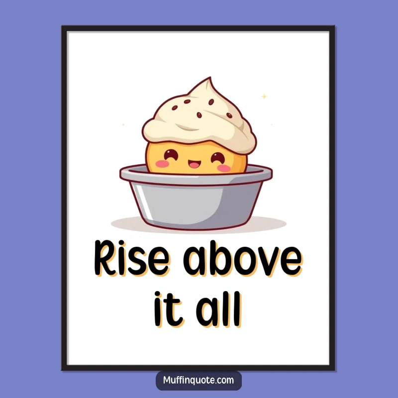 Funny Bubbly Muffin Poster - Add a Sweet Pop to Your Decor!