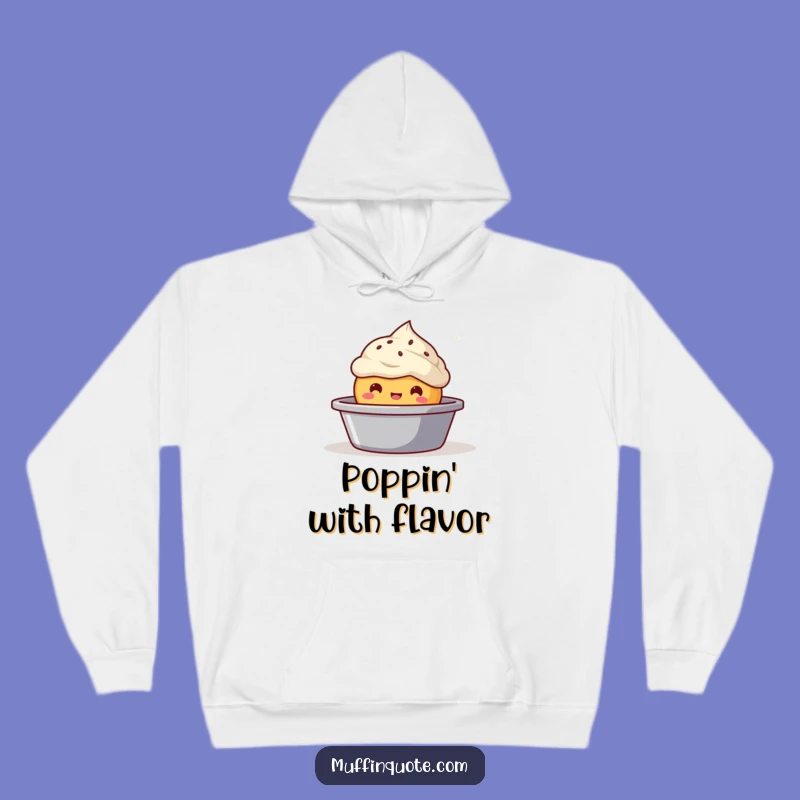 Funny Bubbly Muffin Hoodie - Cozy Up with Sweet, Baked Humor!
