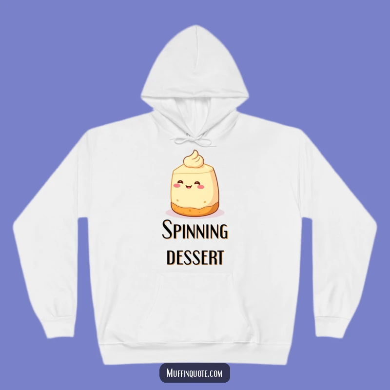 Funny Cheesecake Spin Hoodie: Stay Cozy with Sweet Style and Humor