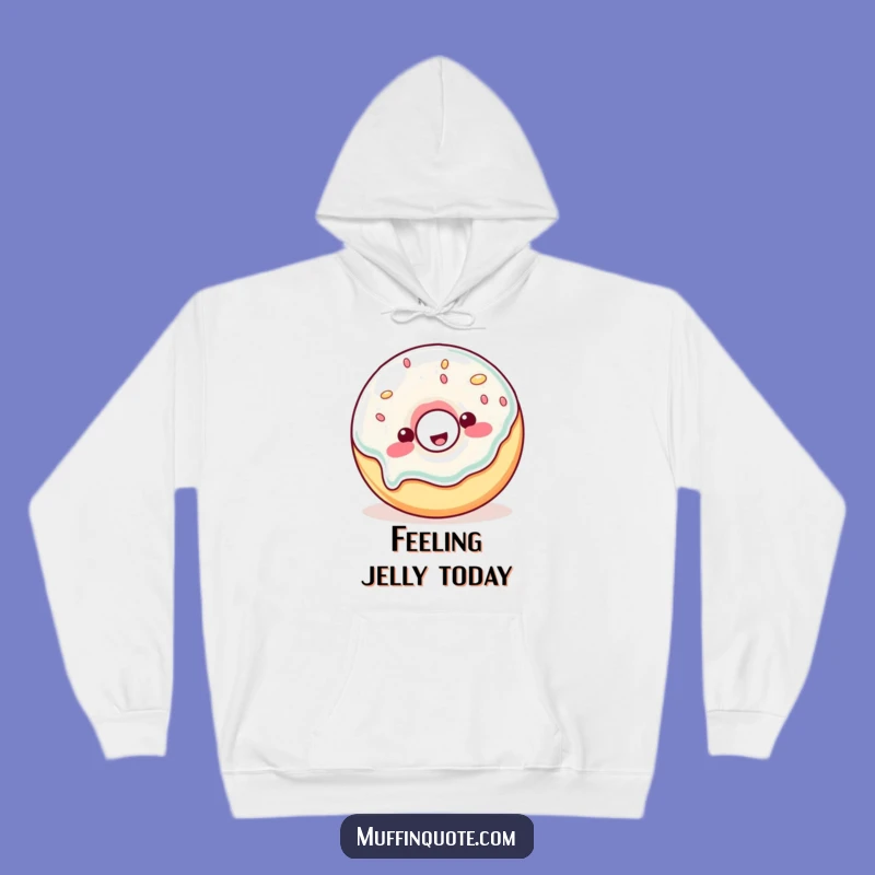Funny Cozy Hoodie: Wobbly Donut Delight, Ultimate Funny Gift!