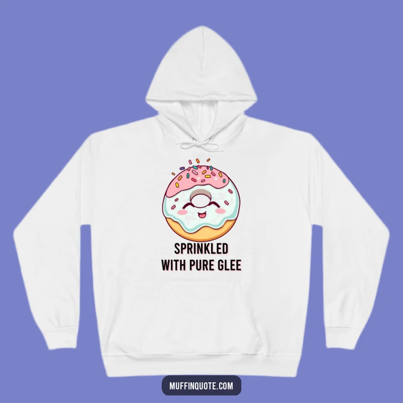 Funny Giggling Donut Hoodie - Cozy and Hilarious Sprinkle Character Wear