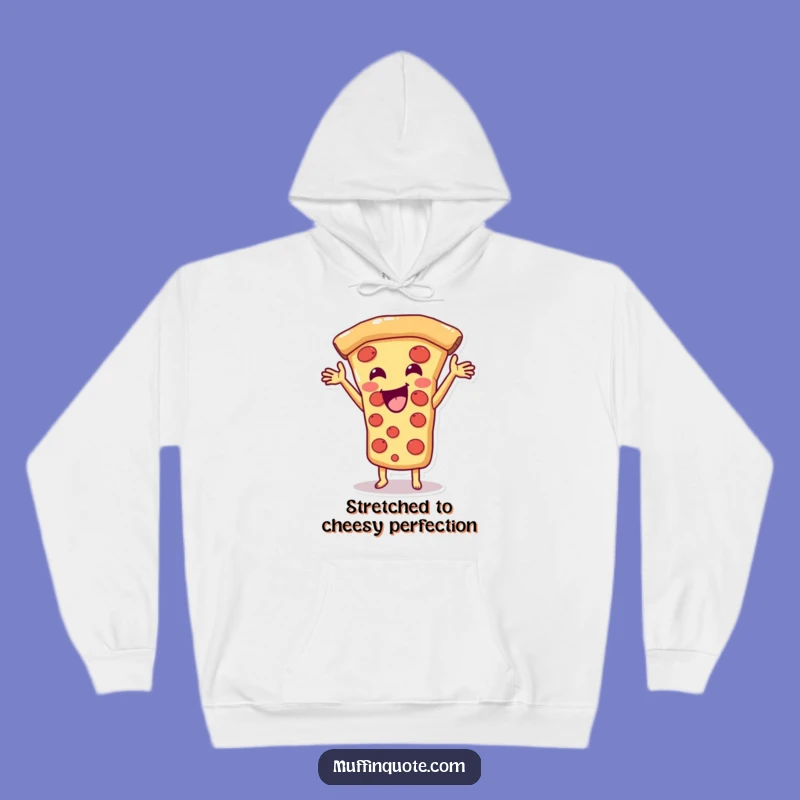 Funny Pizza Slice Hoodie: Cozy Cheesy Stretch Comfort, Ultimate Funny Gift for Pizza Fans