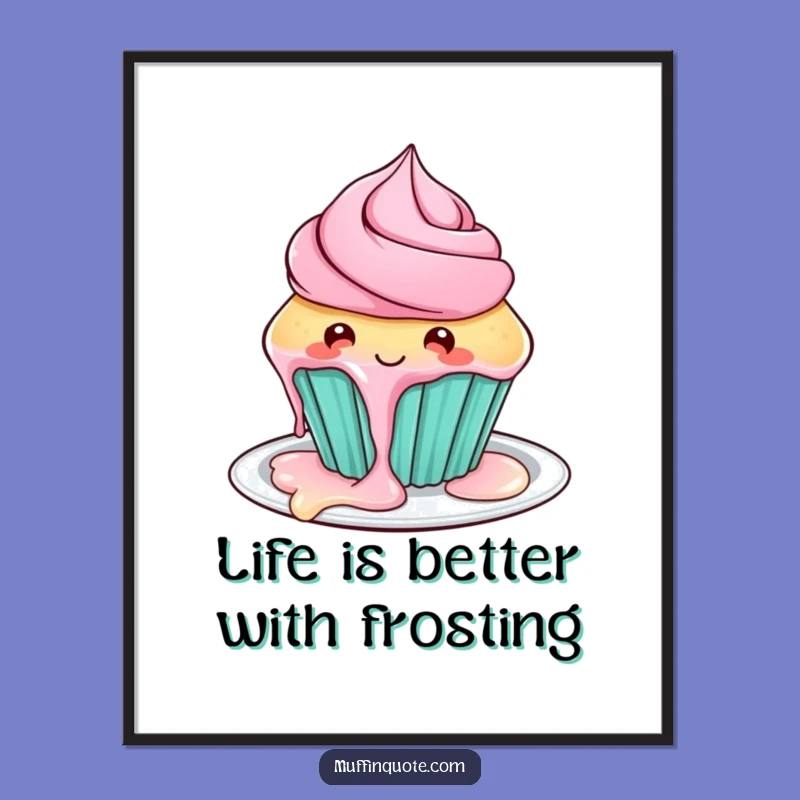 Funny Free Printable Wall Art: Playful Cupcake Drips, Delicious Downloadable Decor for Kitchens & Parties