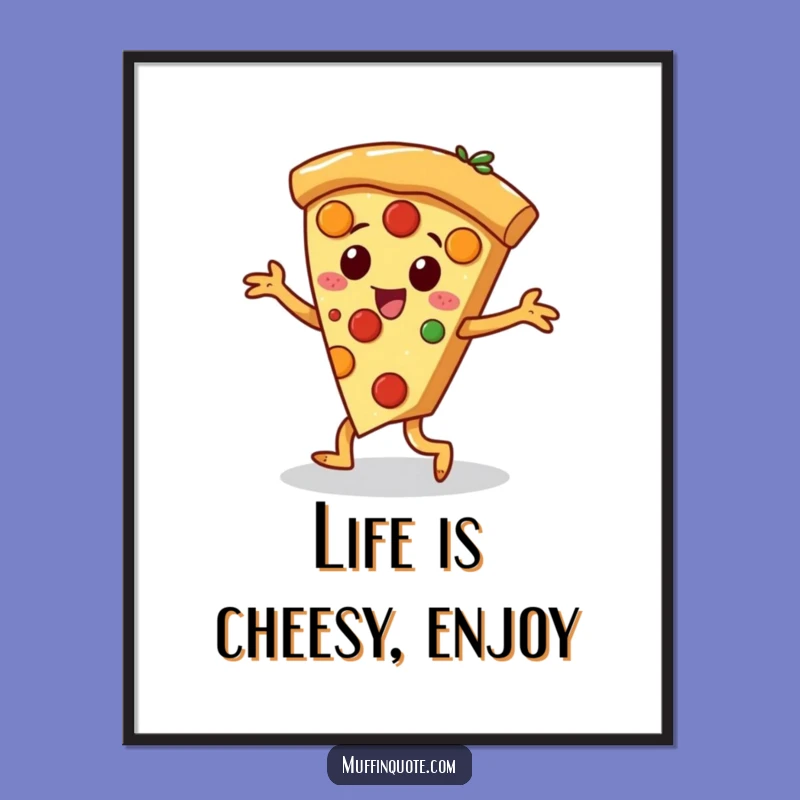 Free Printable Pizza Dance Party Art - Funny Downloadable Home Decor