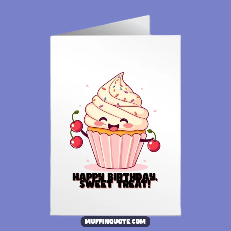 Free Printable Birthday Card - Cupcake Juggler Sprinkles Downloadable Gift