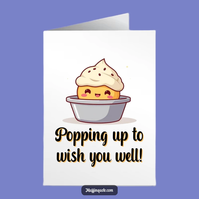 Free Printable Birthday Card: Bubbly Muffin Pop - Happy Birthday!