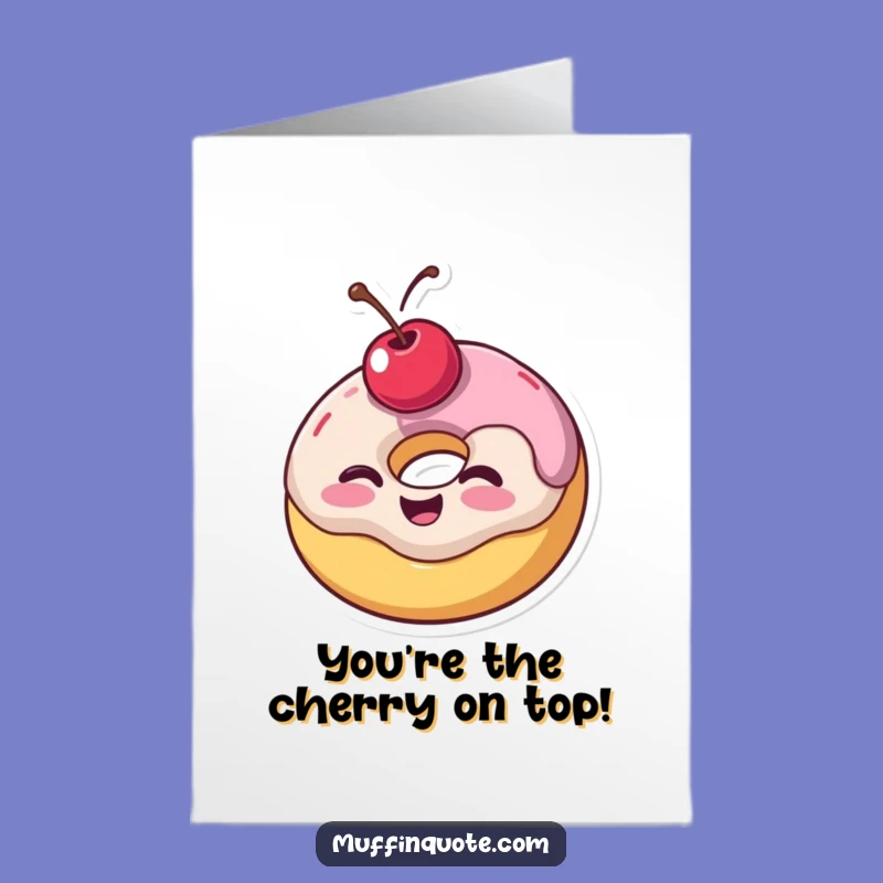 Free Printable Congrats Card: Winking Donut Celebration - Funny DIY Downloadable