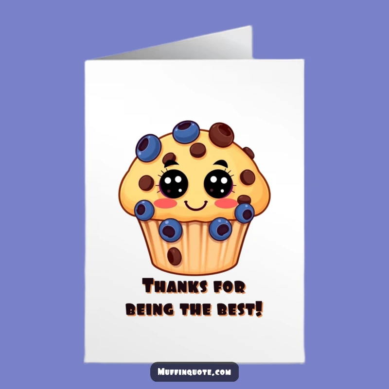 Free Printable Thank You Card: Muffin's Berry Thanks - Funny DIY Downloadable