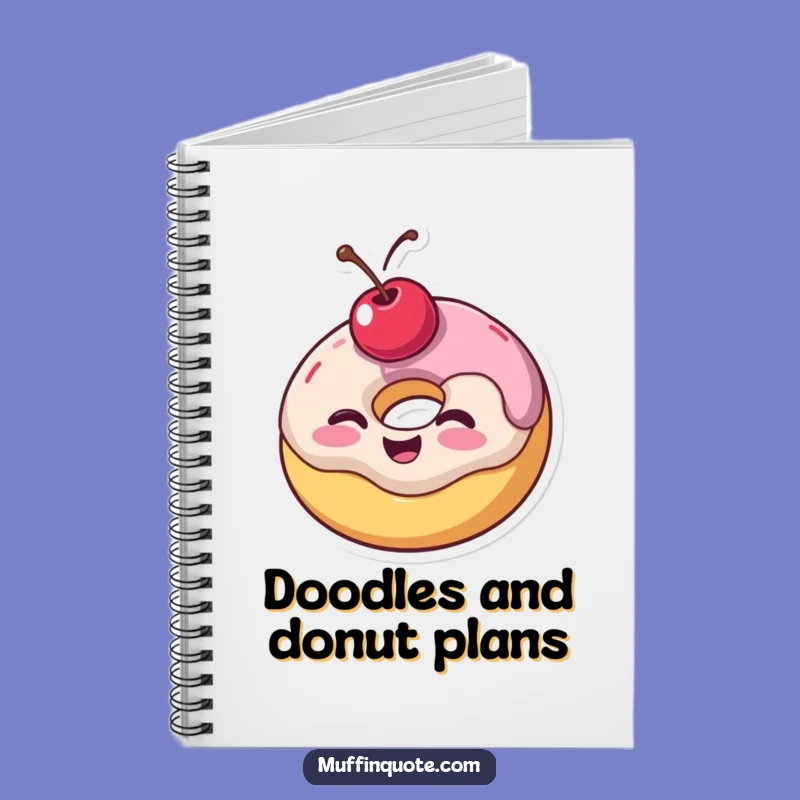 Funny Sweet Notes Notebook - Donut's Wobbly Wink