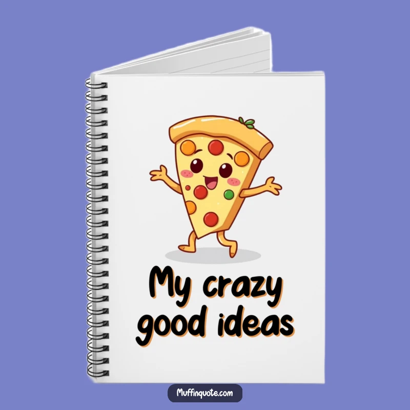 Funny Pizza Jig Notebook - Dancing Slice Character Journal Gift
