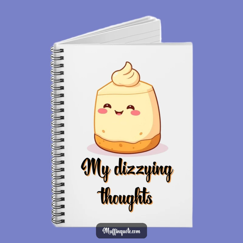 Funny Cheesecake Spin Notebook: Jot Down Sweet Ideas and Funny Thoughts