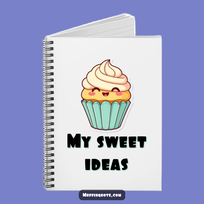 Funny Cupcake Frosting Notebook - Jot Down Sweet Ideas
