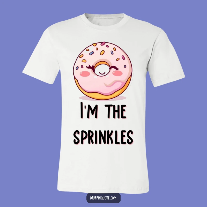 Funny Winking Donut T-Shirt: Wear Your Sweet Personality with Playful Sprinkles