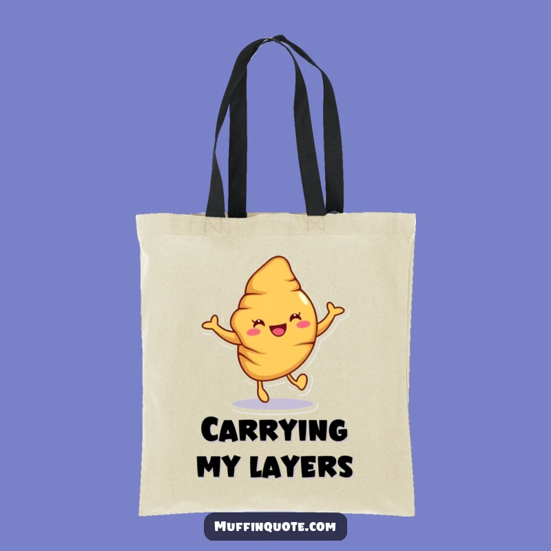 Funny Croissant Tote Bag: Carry Your Essentials with Baked Joyful Style